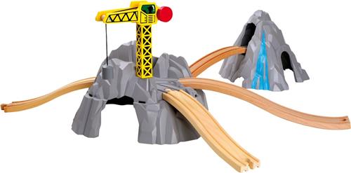 Treinbaan berg - spoorwegen - Houten speelgoed vanaf 3 jaar