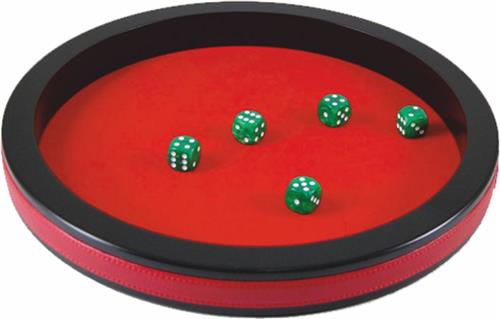 HOT Games Dobbelpiste 34cm.zw.MDF/rood.vilt HOT.