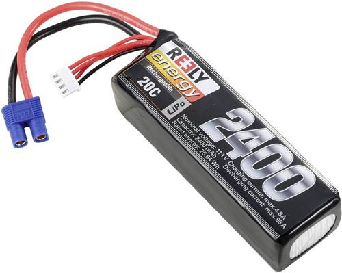 Reely LiPo accupack 11.1 V 2400 mAh Aantal cellen: 3 20 C Softcase EC3