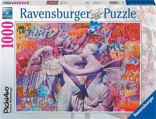 Ravensburger puzzel Cupido en Psyche verliefd - Legpuzzel - 1000 stukjes