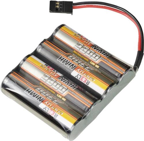 Reely NiMH ontvangeraccu 4.8 V 2300 mAh Aantal cellen: 4 AA (penlite) Side by Side Futaba-bus