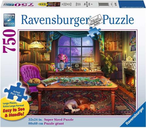 Ravensburger 164448 Puzzler's Place / De Puzzelkamer - 750 XXL stukjes  Legpuzzel
