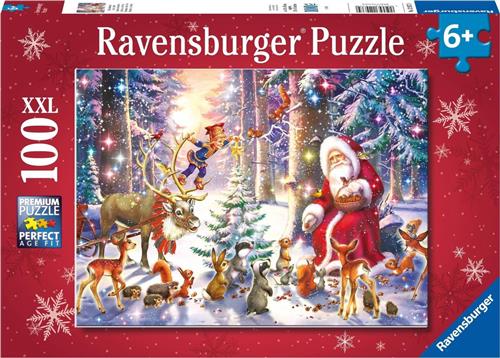 Ravensburger kerstpuzzel Kerstmis in het bos - Legpuzzel - 100 stukjes