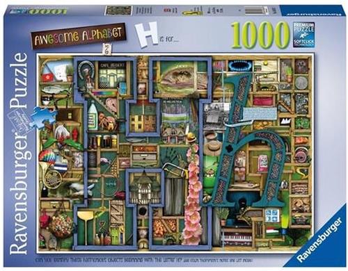 Ravensburger puzzel Colin Thompson Awesome Alphabet H - Legpuzzel - 1000 stukjes