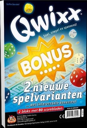 White Goblin Games - Qwixx Bonus dobbelspel - 2 Nieuwe spelvarianten met 80 scorebladen