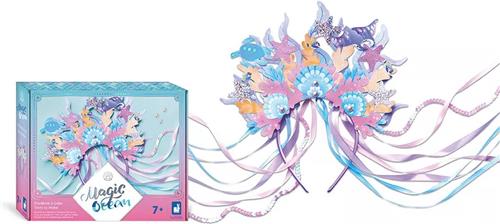 Janod Magic Ocean - Maak Je Eigen Zeemeermin Tiara - Inclusief Alle Benodigdheden En Instructieboekje - Geschikt Vanaf 7 Jaar