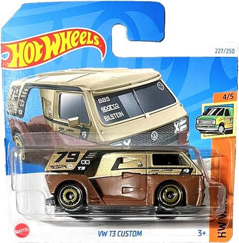 HOT WHEELS VW T3 CUSTOM BROWN/GOLD 227/250 HW VANS 4/5 (1:64)