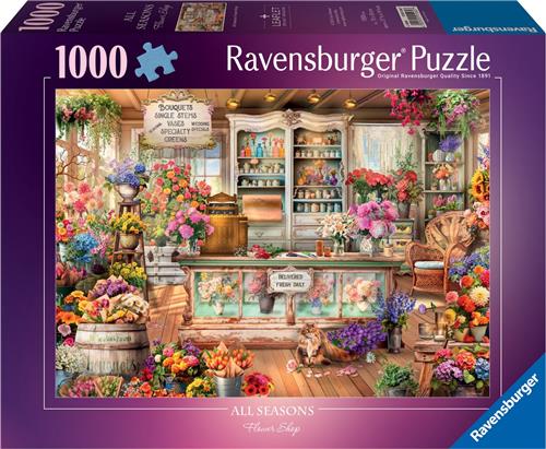 Ravensburger Legpuzzel - All Seasons Flowershop - 1000 Stukjes