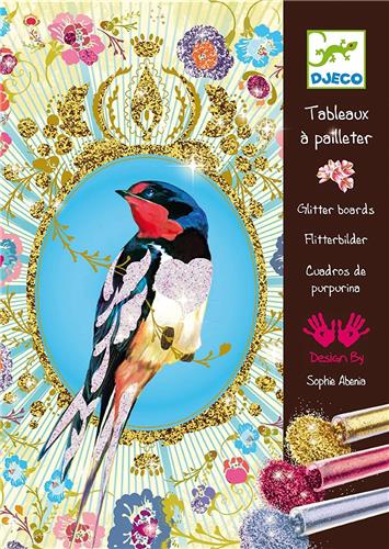 Djeco schilderijen glitters Glitter birds