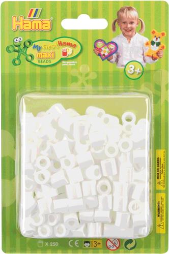 Hama Maxi Beads Strijkkralen 250 Stuks Wit