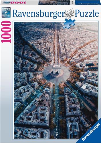 Ravensburger puzzel Parijs van bovenaf gezien - Legpuzzel - 1000 stukjes