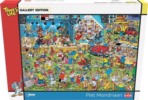 Goliath Puzzel Mondriaan 36,5 X 27 Cm Karton 1000 Stukjes