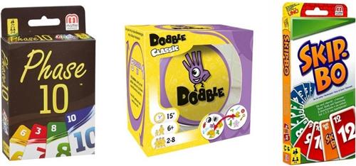 Spellenbundel - 3 Stuks - Dobble Classic & Phase 10 & Skip-Bo