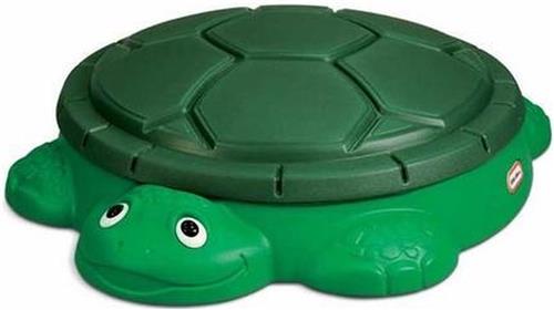 Little Tikes Zandbak Schildpad en 4 dierenvormpjes in de kleuren blauw, groen, geel en oranje