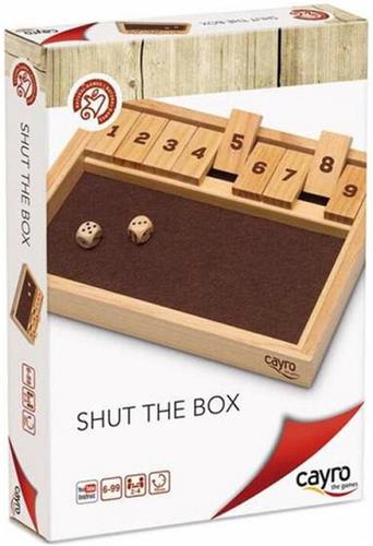 Cayro - Shut the Box - Behendigheidsspel Dobbelspel - 2-4 Spelers - Geschikt vanaf 6 jaar