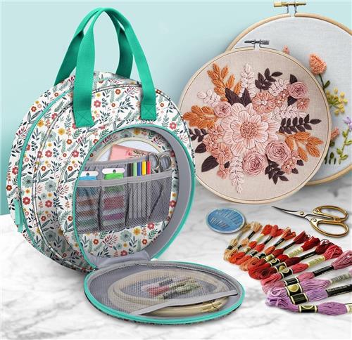 BOTC Borduurpakket Tas - Handig - Borduurpakketten voor Volwassenen - Hobby en Creatief - Wit