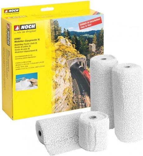 NOCH 60982 Gipsverband Aluminium-grijs 4 stuk(s)