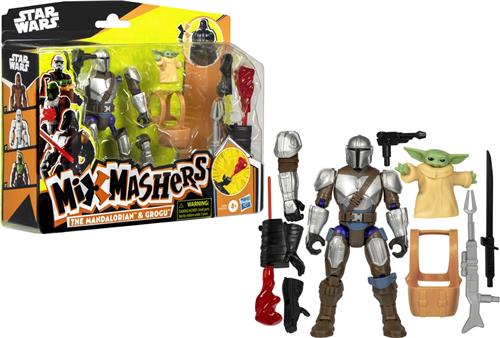 MixMashers Star Wars Mando en Grogu Deluxe - Actiefiguur