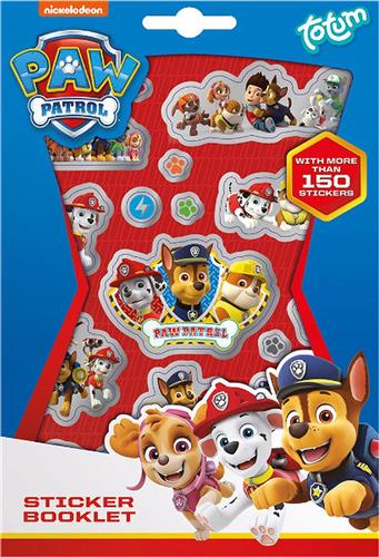 PAW Patrol - Stickerboekje - 150 Stickers op 4 Bladen