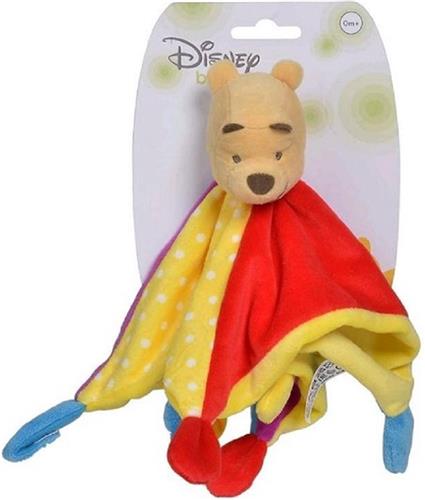 Winnie de Poeh - Disney Knuffeldoekje Pluche Knuffel 42 cm - Knuffeldoekje voor baby - Zacht lief knuffeldoek - Kraam cadeau - Kraamvisite - Geboorte Kado Zacht - Winnie Tijgertje Knorretje Iejoor