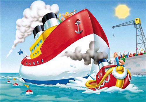 Jumbo - 20 stukjes - Sleepboot - Kinder Puzzel