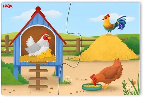 HABA 10 puzzels - Op de boerderij