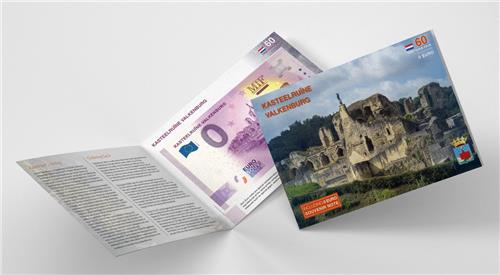 0 Euro biljet Nederland 2022 - Kasteelruïne Valkenburg LIMITED EDITION