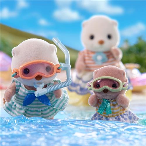 Sylvanian Families 5804 Zeeotter zussen- Splashy Snorkel set