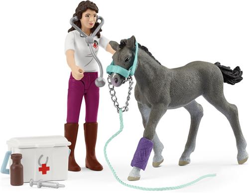 schleich HORSE CLUB - Mevrouw Kramer met veulen - 42752