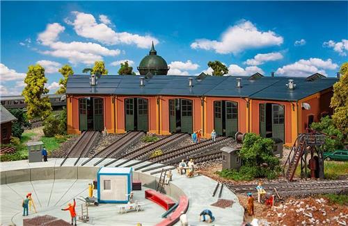 Faller - Roundhouse with 12° track angle - FA120281 - modelbouwsets, hobbybouwspeelgoed voor kinderen, modelverf en accessoires