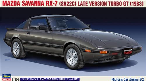 1:24 Hasegawa 21152 Mazda Savanna RX-7 (SA22C) Late Version Turbo GT 1983 Plastic Modelbouwpakket