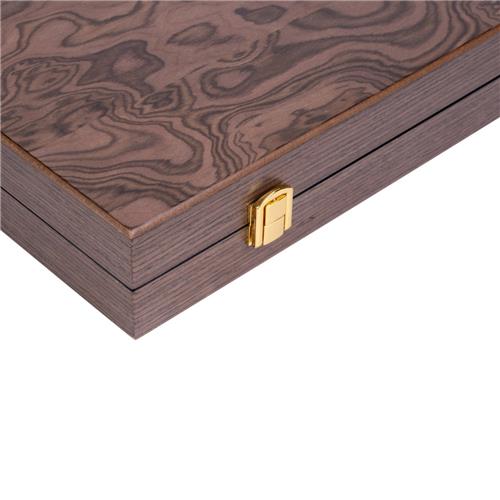 Backgammon 15'' Walnut burl wood