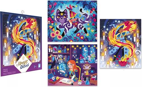 Janod Magic School - Knutselen Met Folie - Knutselset - De Set Bevat 3 Kleefborden, 8 Gemetalliseerde Vellen, 1 Houten Tool En Een Gids Met Instructies En Modellen - Geschikt Vanaf 7 Jaar