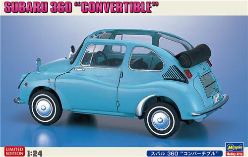 1:24 Hasegawa 20494 Subaru 360 Convertible Car Plastic Modelbouwpakket