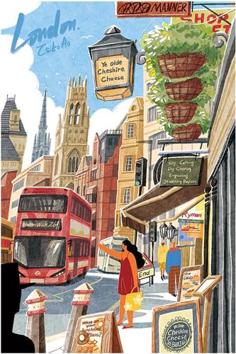 Robotime Rolife Walk in London 1000 Piece Jigsaw Puzzle PT003 - Puzzel - Legpuzzel - 1000 stukjes