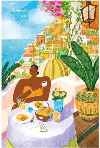 Robotime Rolife Amalfi Holiday 1000 Piece Jigsaw Puzzle PT005 - Puzzel - Legpuzzel - 1000 stukjes