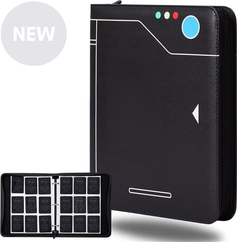 D'luxe® Verzamelmap - 900 Kaarten - 50 Pagina's - Geschikt voor alle trading cards - Premium kwaliteit - Zwart dex - Rits sluiting -