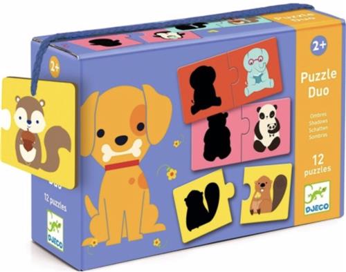 Puzzel duo - Schaduw - 6 x 2 stukjes - Djeco - DJ08187