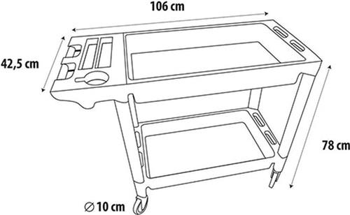 Proff Trolly 2 laags