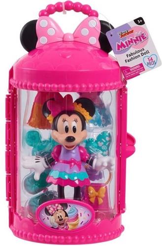 Poppendoos - DISNEY MINNIE MOUSE - 15 cm Sweet Party gelede figuur - Met kleding en accessoires