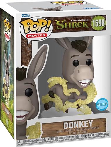 Pop Movies: Shrek - Donkey 'Glitter' Funko Pop #1598