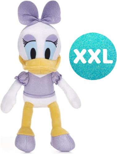 Daisy Sparkly Disney Donald Duck Katrien Pluche Knuffel XXL 100 cm - Speelgoed XL Knuffels voor Kinderen Jongens Meisjes - Minnie Mouse, Donald Duck, Goofy, Mickey Mouse, Pluto