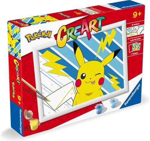 Ravensburger - CreArt Pikachu - Schilderen op Nummer - Vanaf 7 jaar