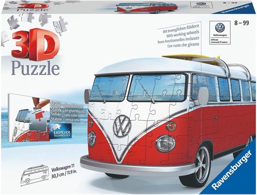 Ravensburger Volkswagen T1 3D-puzzel 162 stuk(s) Voertuigen