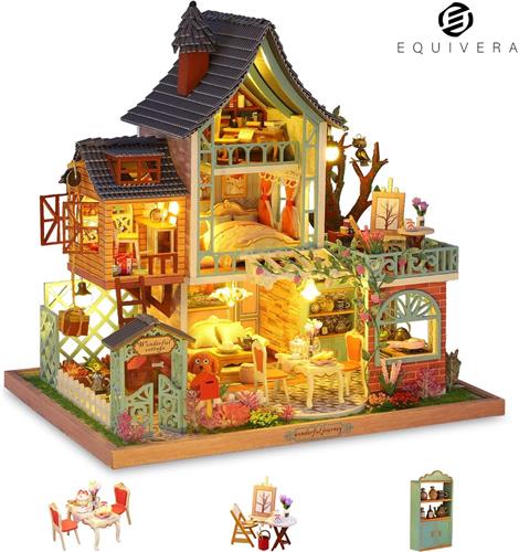 Equivera Miniatuur Bouwpakket Volwassenen - Miniatuur Bouwpakket - Miniatuur - Miniatuur Huisjes Bouwpakket