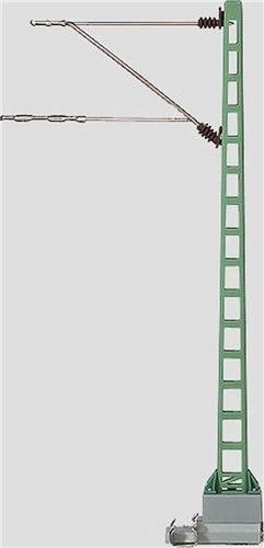 Märklin 74104 H0 Bovenleidingmast voor bruggen H0 Märklin C-rails (met ballastbed), H0 Märklin K-rails (zonder ballastb