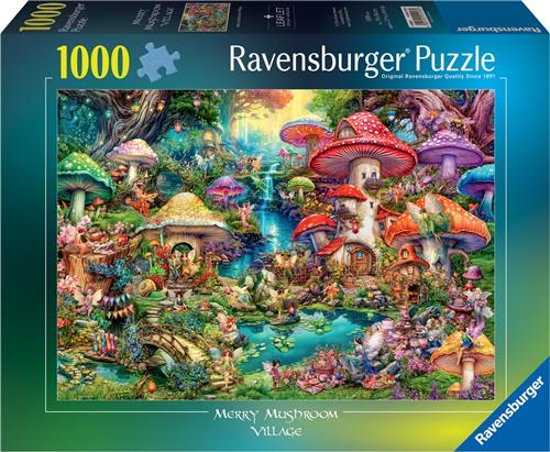 Ravensburger - Merry Mushroom Village - Puzzel - 1000 Stukjes