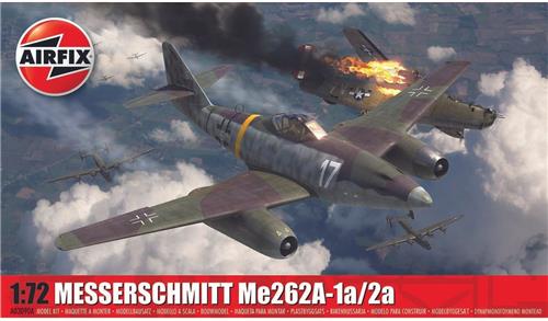 1:72 Airfix 03090A Messerschmitt Me 262A-1a/2a - Vliegtuig Plastic Modelbouwpakket