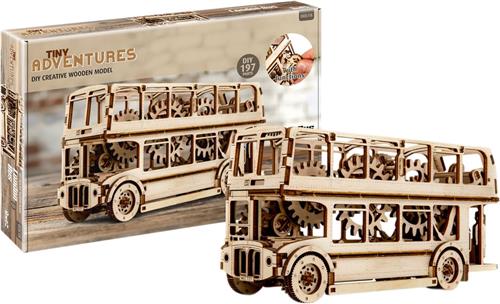 1:40 Revell 00618 Tiny Adventures - London Bus - Funtioneel Model Houten Modelbouwpakket