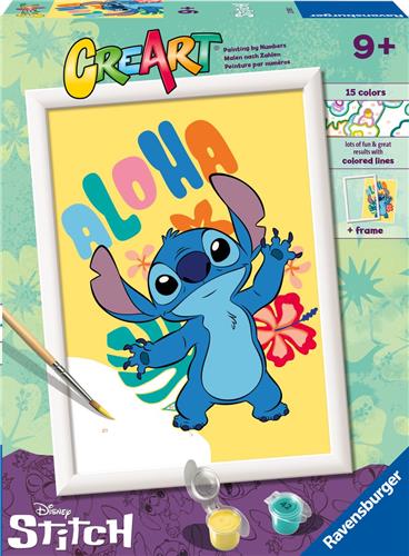 Ravensburger CreArt Disney Aloha Stitch - Schilderen op nummer voor kinderen